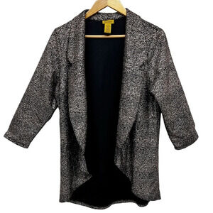 Wrangler Bronze Glitter Open Front Blazer Size L